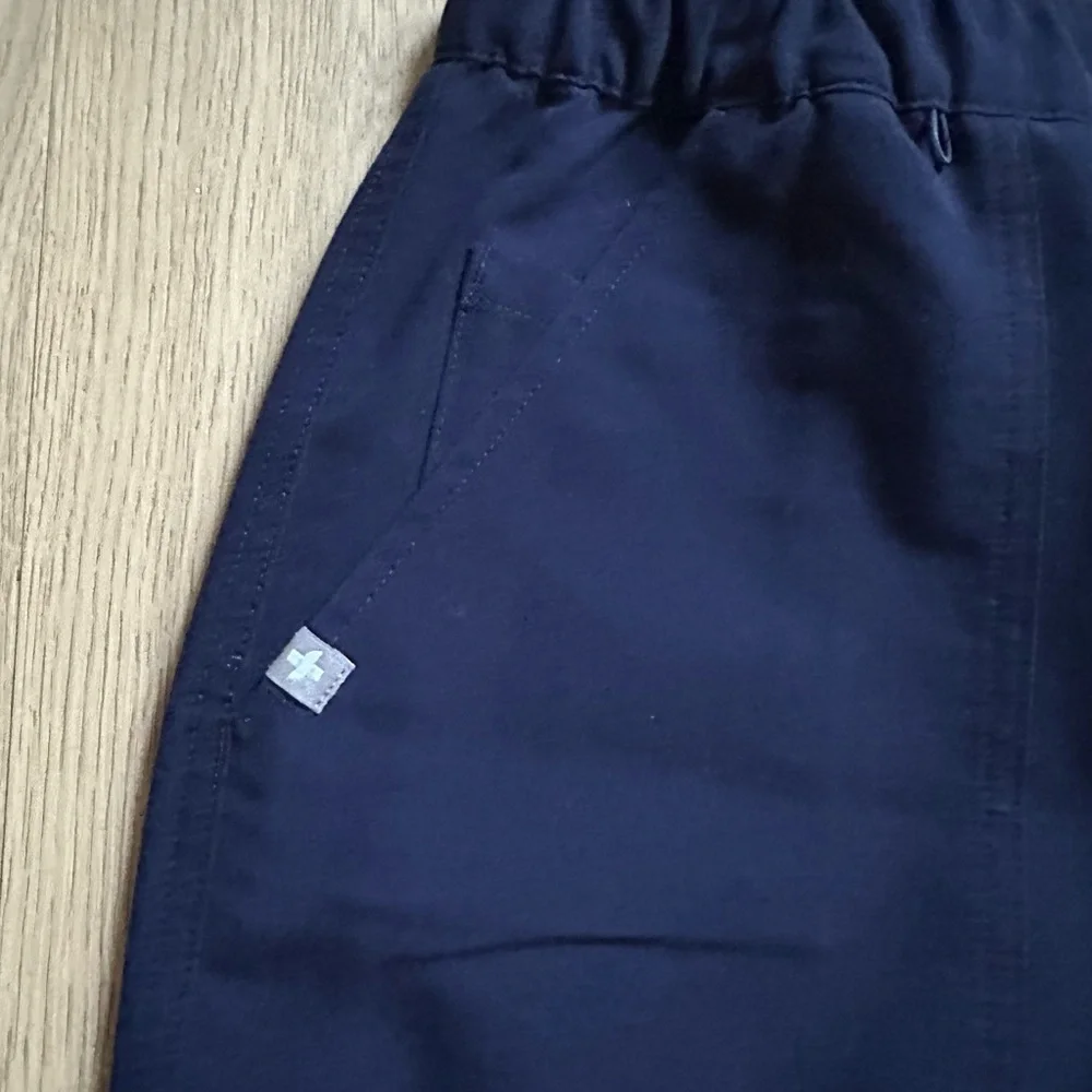 Figs Technical Collection Blue Jogger Pants with Elastic Cuffs Size Small